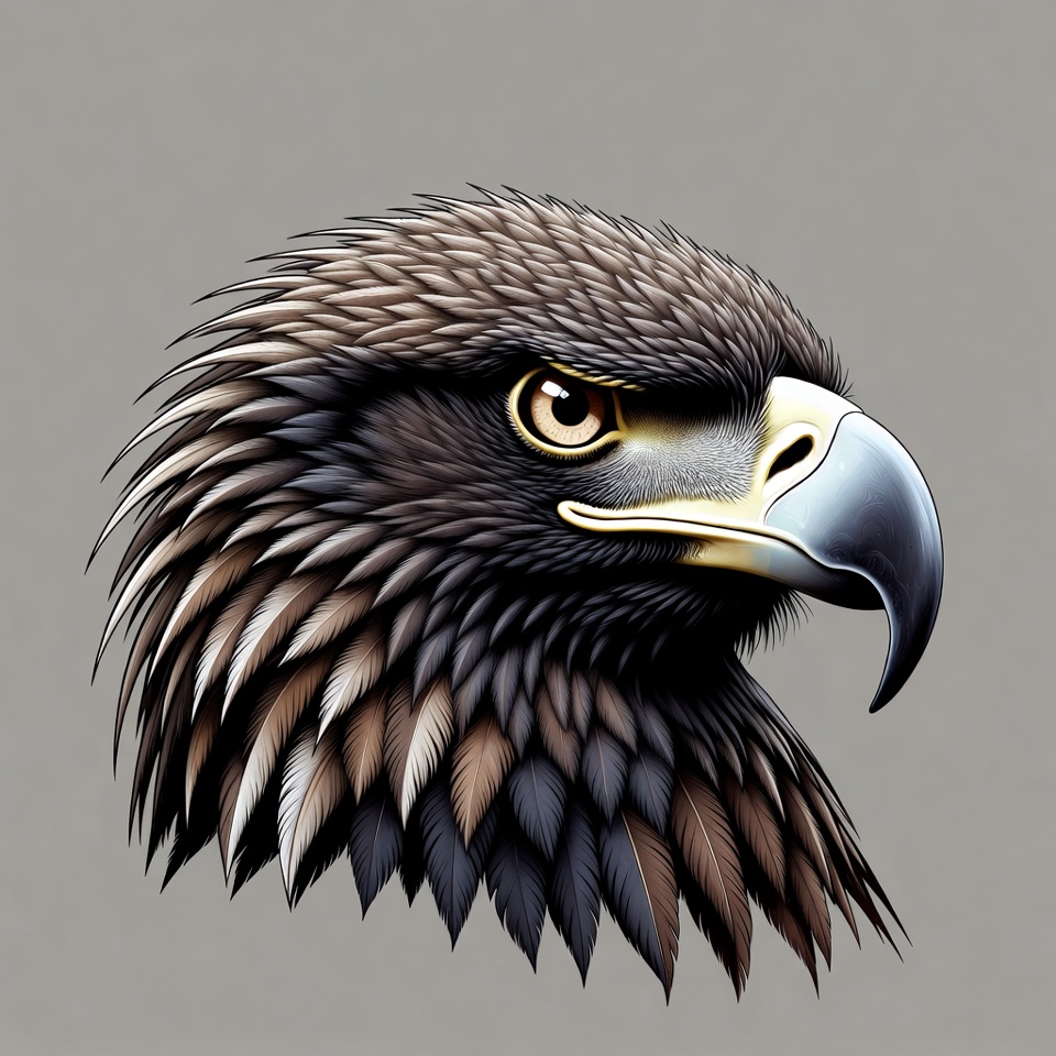 Close-up Eagle Head Portrait Close-up Eagle Head Portrait