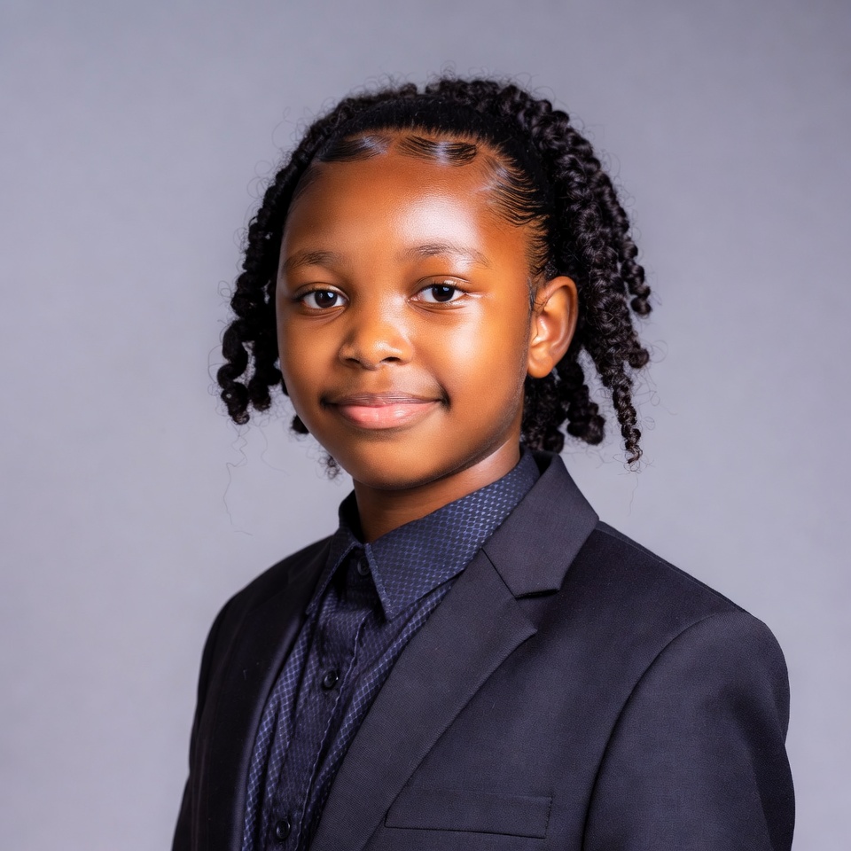 African-American boy in suit smiling African-American boy in suit smiling
