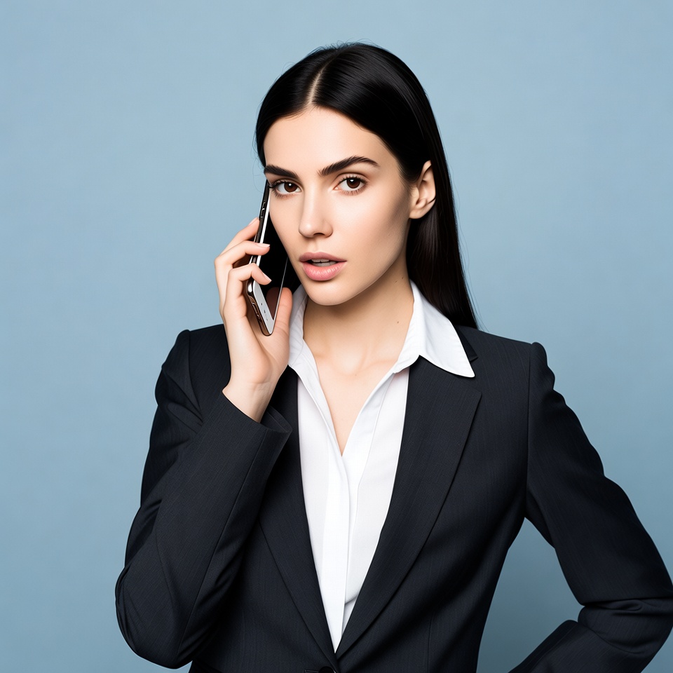 Woman talking on phone Woman talking on phone