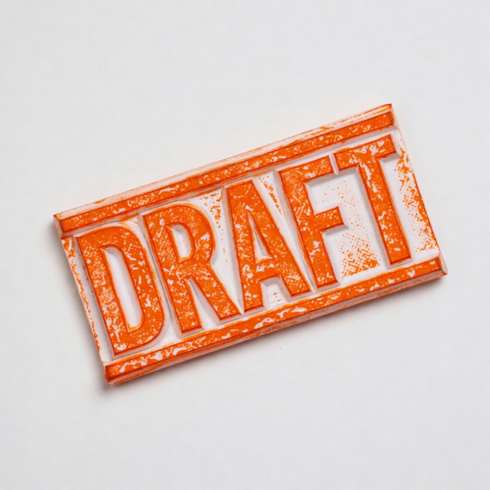Orange Draft Stamp Orange Draft Stamp