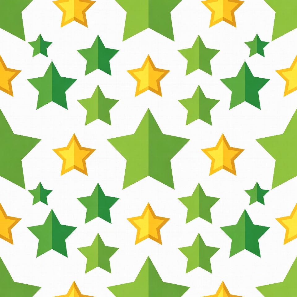 Green and Yellow Star Pattern Green and Yellow Star Pattern