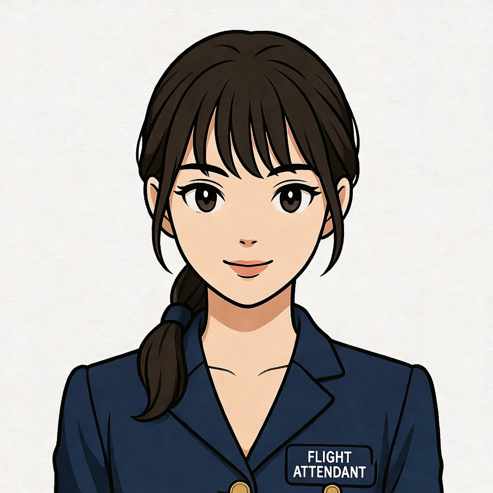 Anime Flight Attendant Woman Anime Flight Attendant Woman
