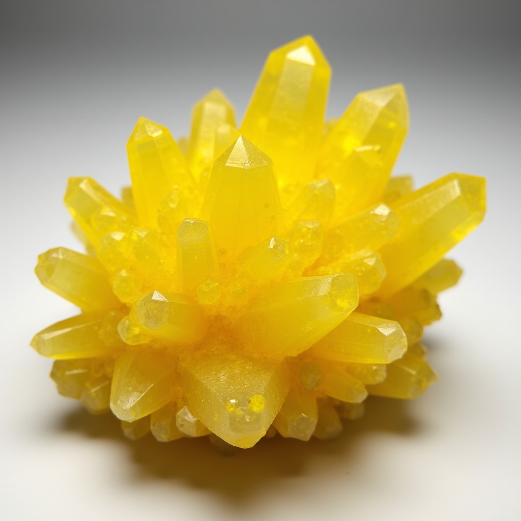 Yellow citrine crystal cluster Yellow citrine crystal cluster