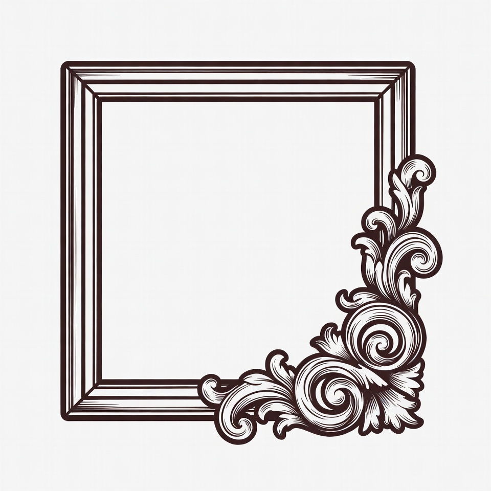 Ornate Vintage Picture Frame Ornate Vintage Picture Frame