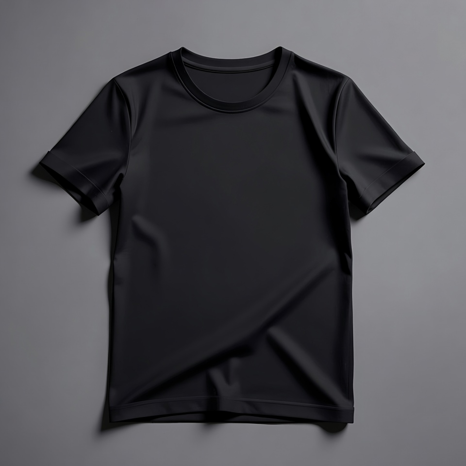 Black T-Shirt Mockup Black T-Shirt Mockup