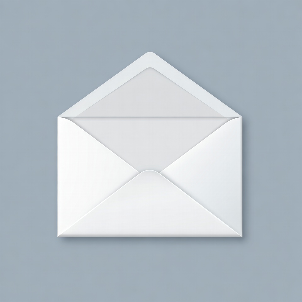 Open white envelope Open white envelope