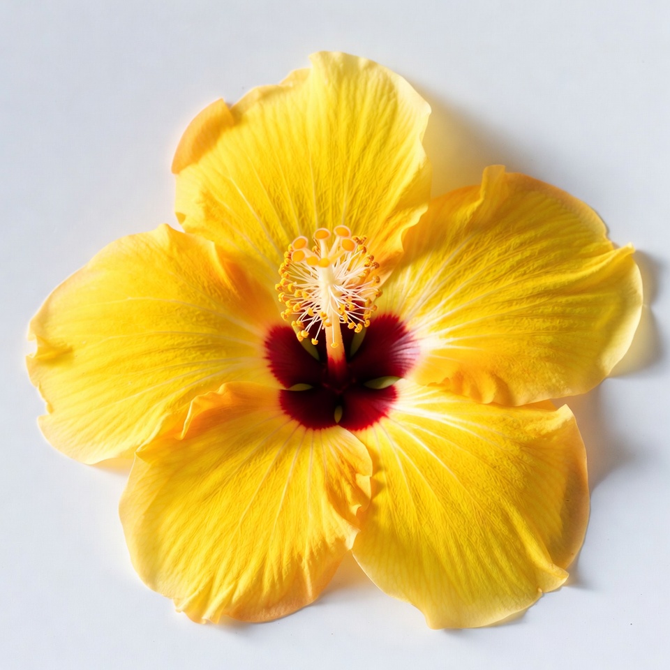 Yellow hibiscus flower Yellow hibiscus flower