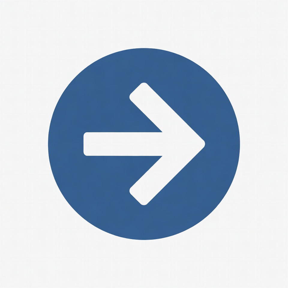 Blue circular right arrow icon Blue circular right arrow icon