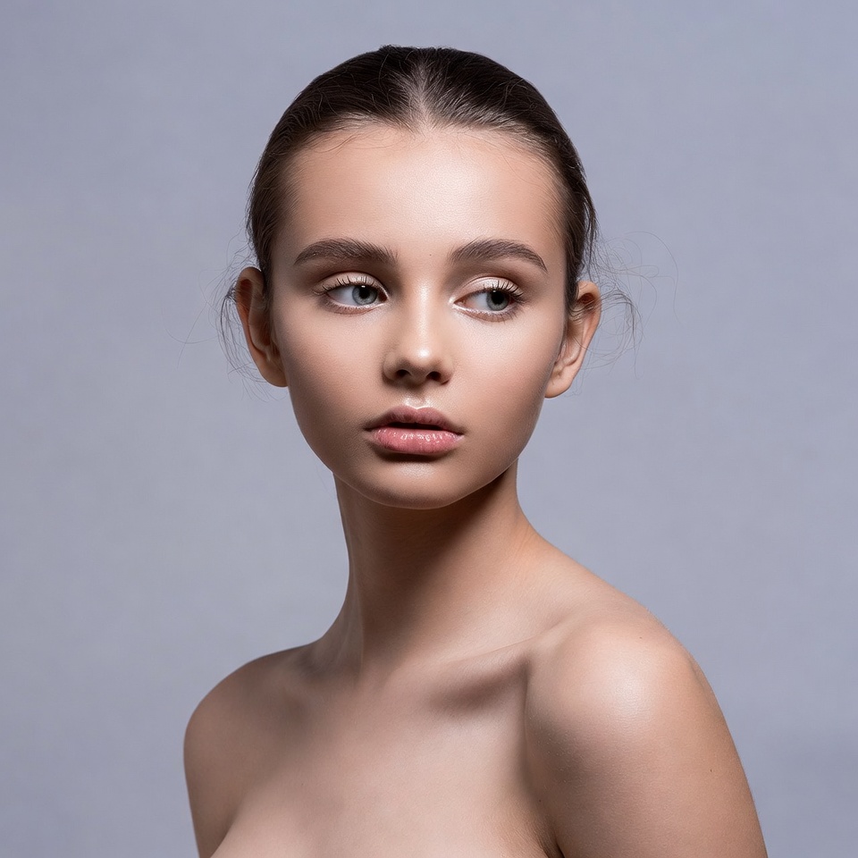 Young woman profile portrait Young woman profile portrait