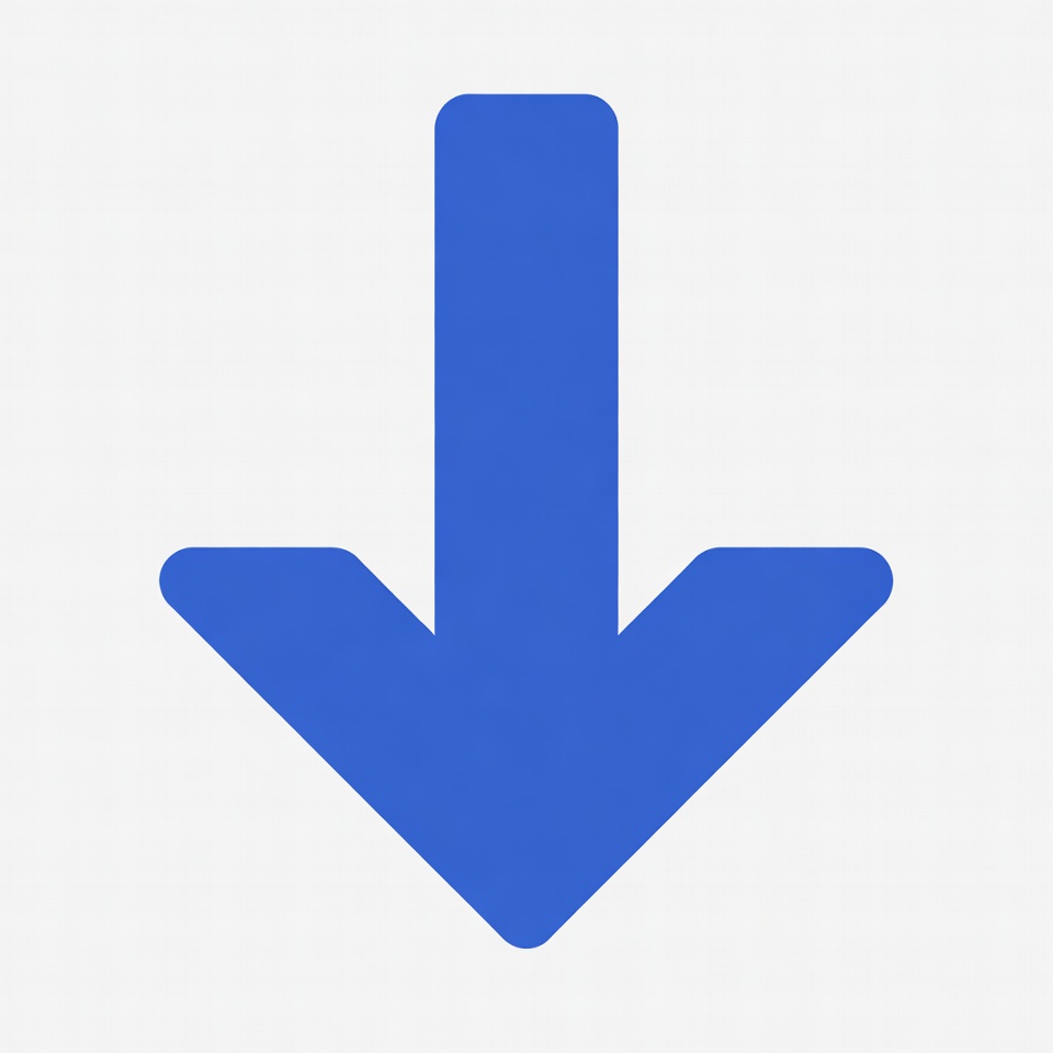 Blue Down Arrow Icon Blue Down Arrow Icon