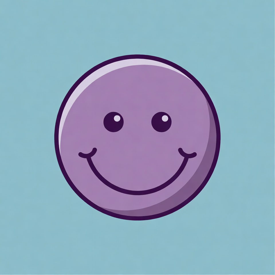 Purple Smiley Face Emoticon Purple Smiley Face Emoticon
