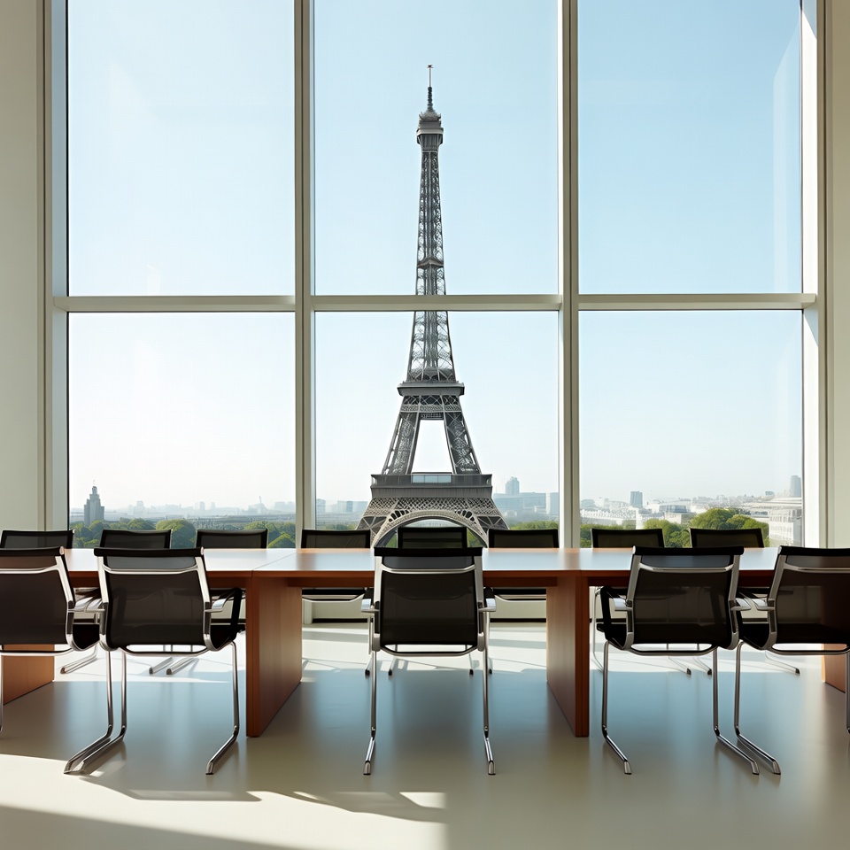 Eiffel Tower View from Conference Room Eiffel Tower View from Conference Room