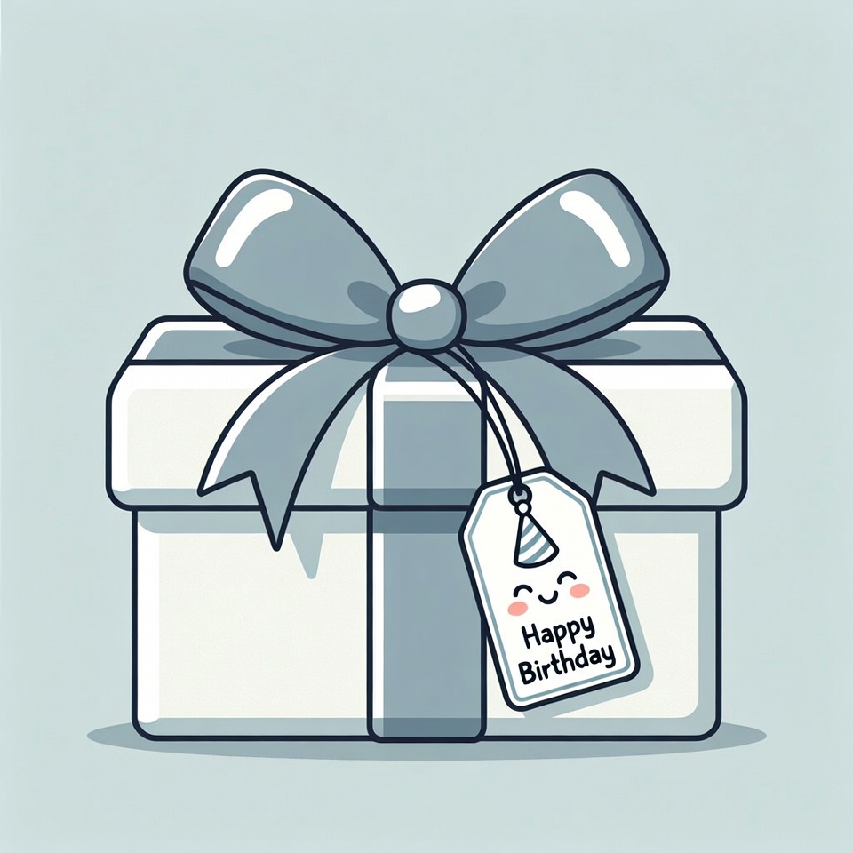 Happy Birthday Gift Box Illustration Happy Birthday Gift Box Illustration