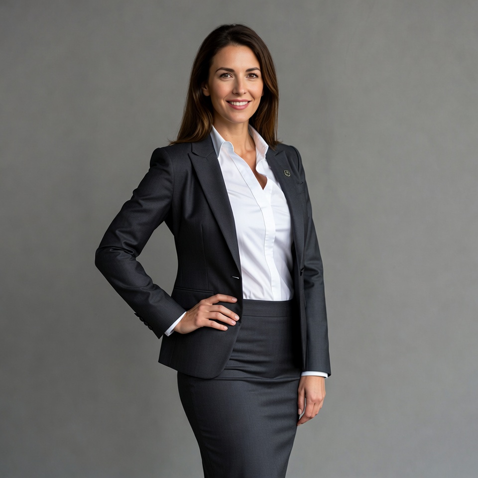 Smiling woman in business suit Smiling woman in business suit