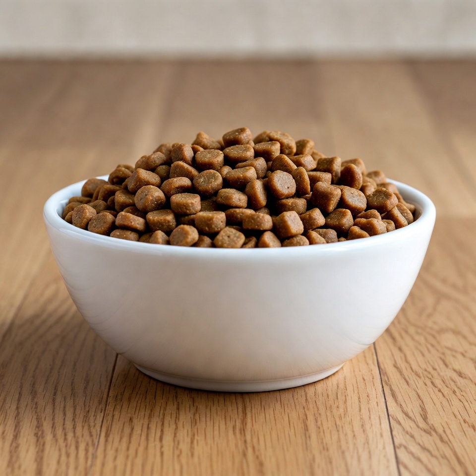 Bowl of dry dog food Bowl of dry dog food