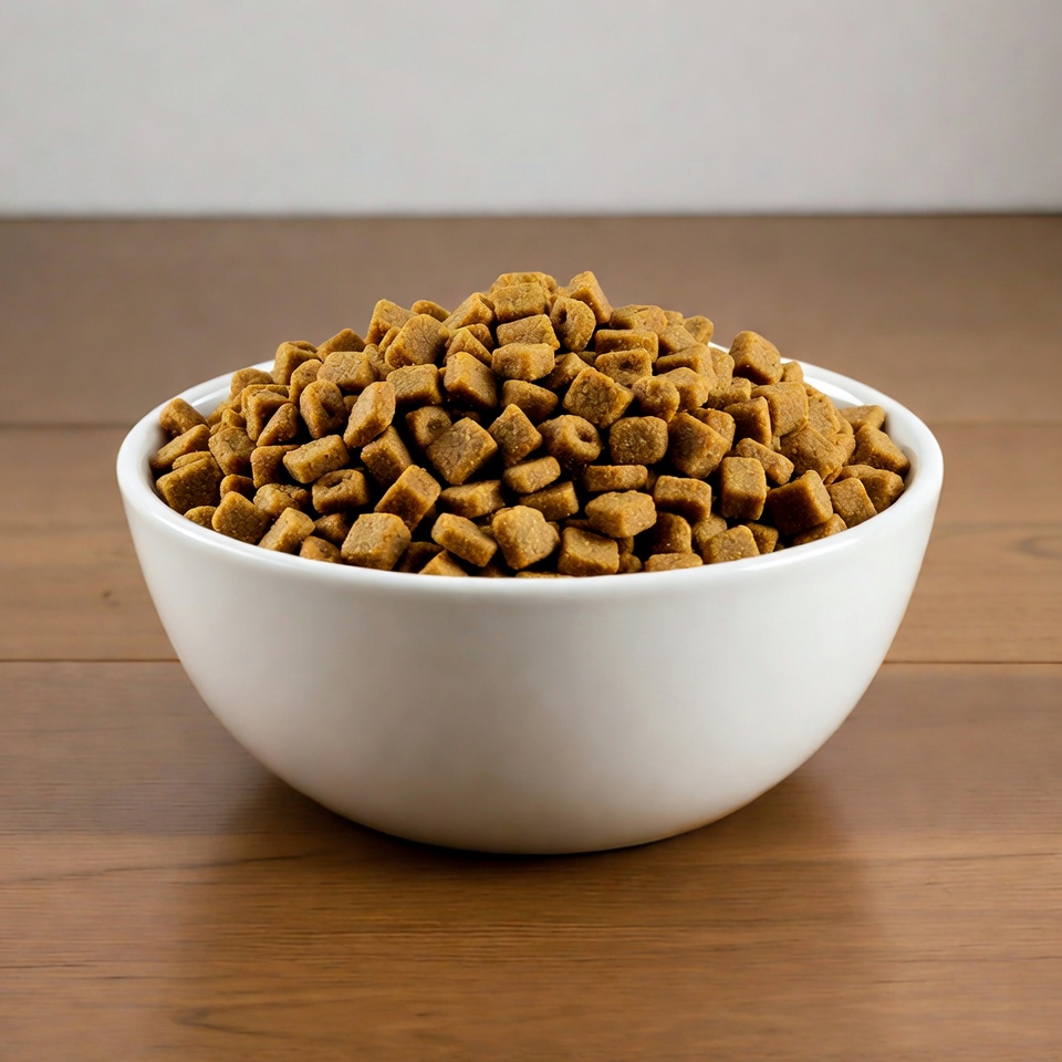 Bowl of Dry Dog Food Bowl of Dry Dog Food