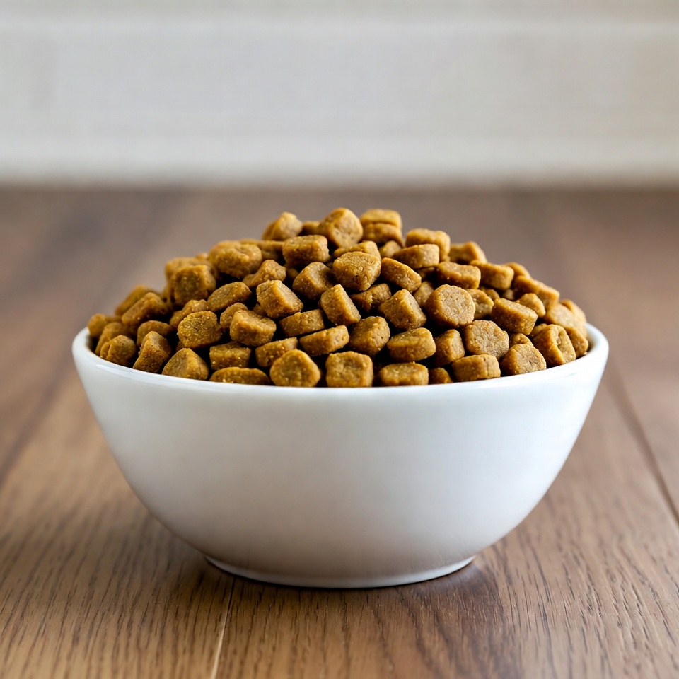Bowl of Dry Dog Food Bowl of Dry Dog Food