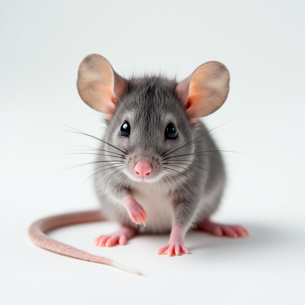 Cute gray baby mouse Cute gray baby mouse