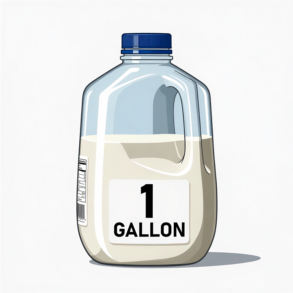 One Gallon Milk Jug Illustration One Gallon Milk Jug Illustration