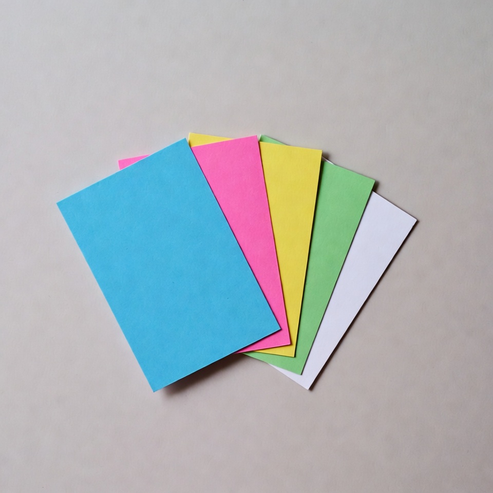 Colorful Blank Cards Fanned Out Colorful Blank Cards Fanned Out