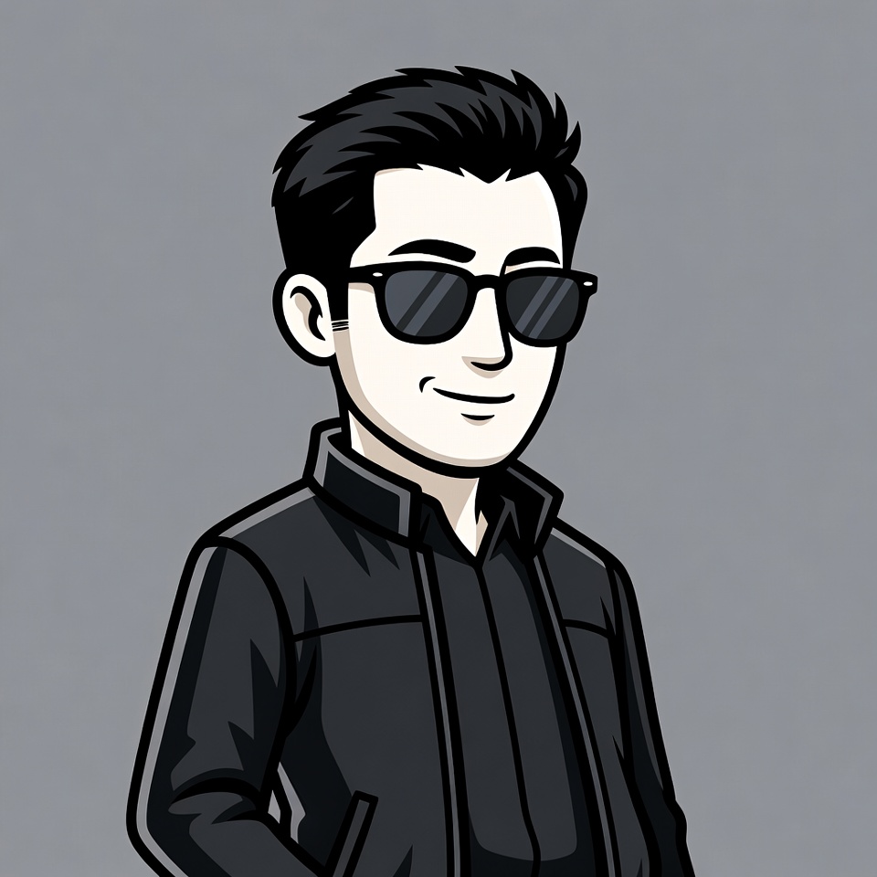 Asian man in sunglasses and jacket Asian man in sunglasses and jacket