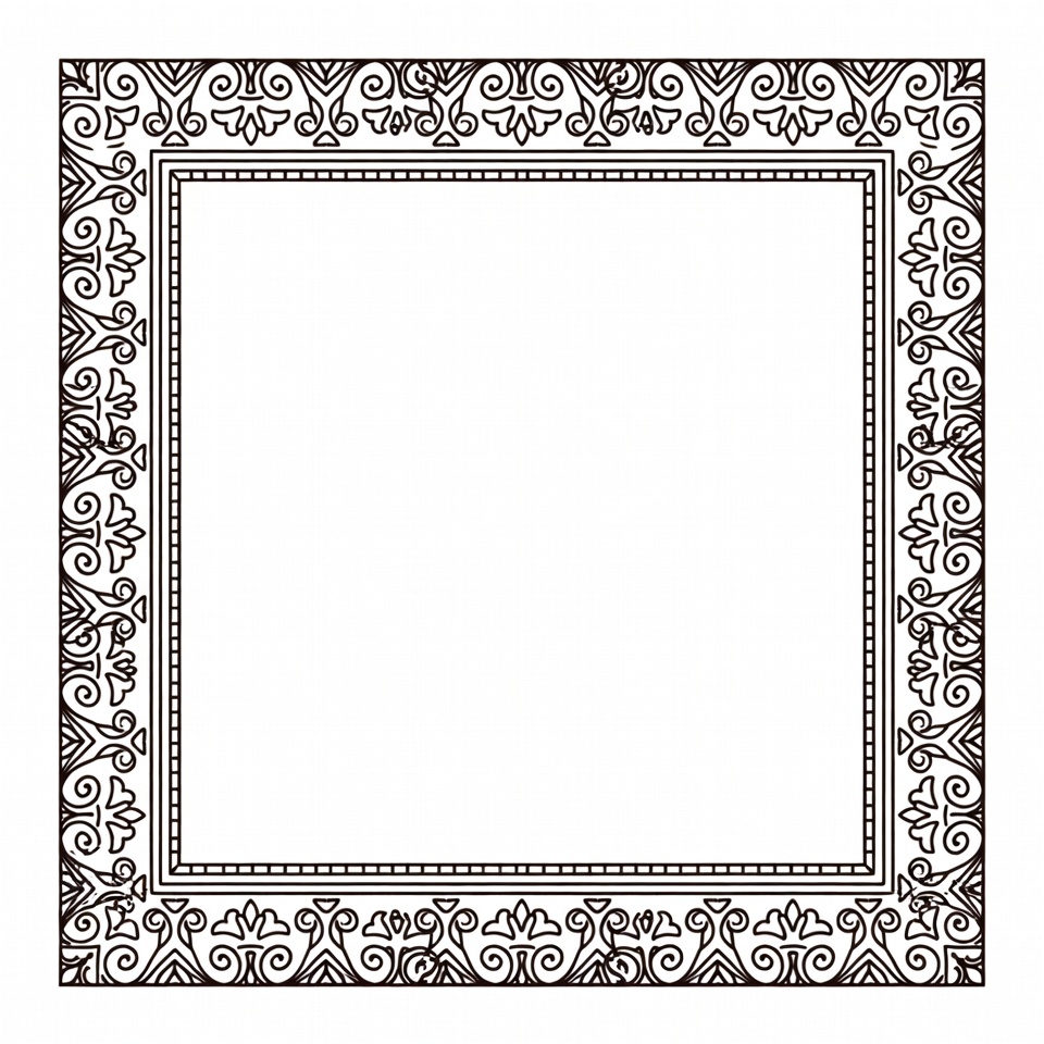 Ornate Floral Frame Border Ornate Floral Frame Border