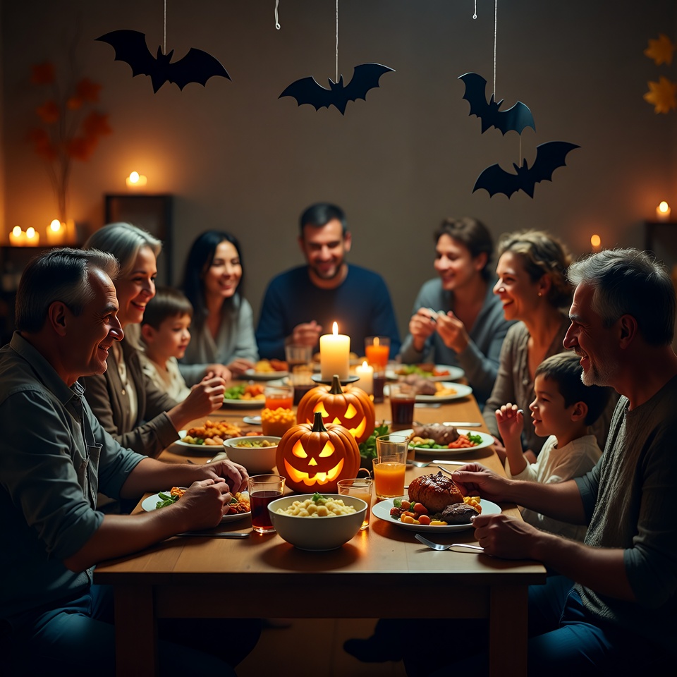Family Halloween Dinner Gathering Family Halloween Dinner Gathering