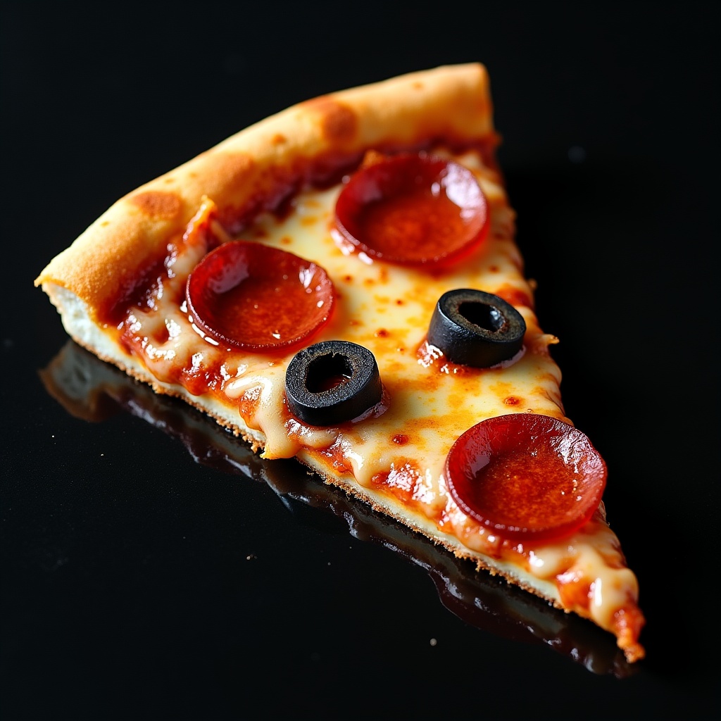 Pepperoni Olive Pizza Slice Pepperoni Olive Pizza Slice