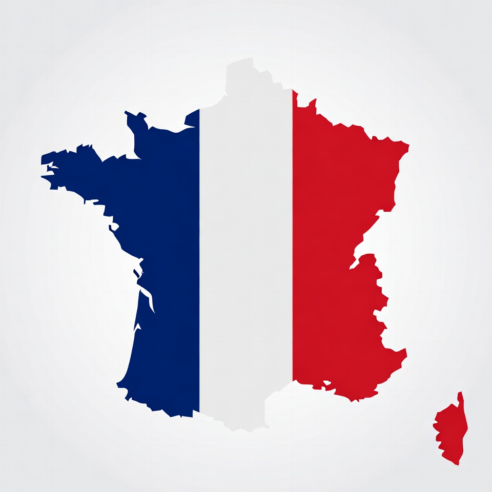 France Flag Silhouette France Flag Silhouette