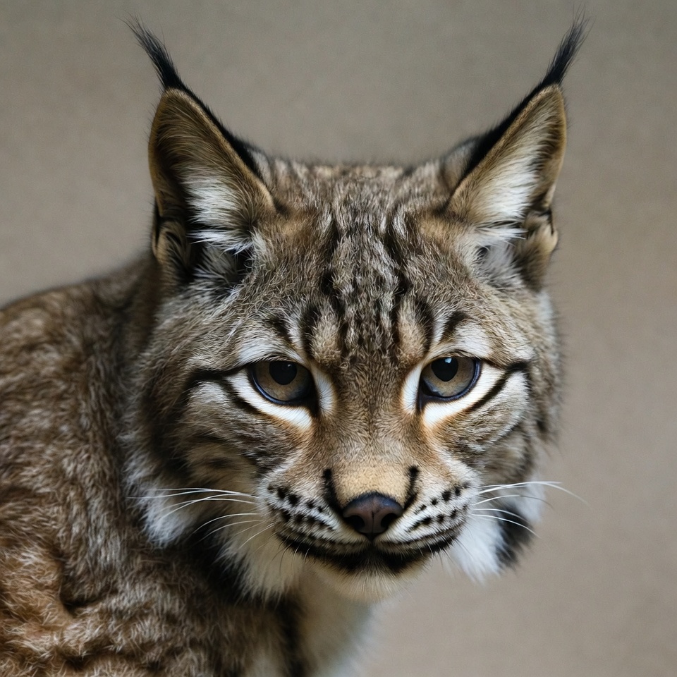 Close-up of lynx face Close-up of lynx face