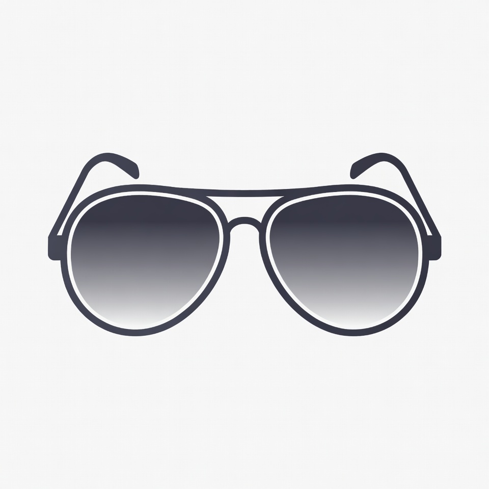 Aviator Sunglasses Illustration Aviator Sunglasses Illustration