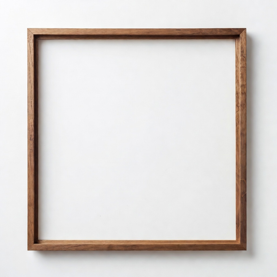 Wooden Picture Frame on White Background Wooden Picture Frame on White Background
