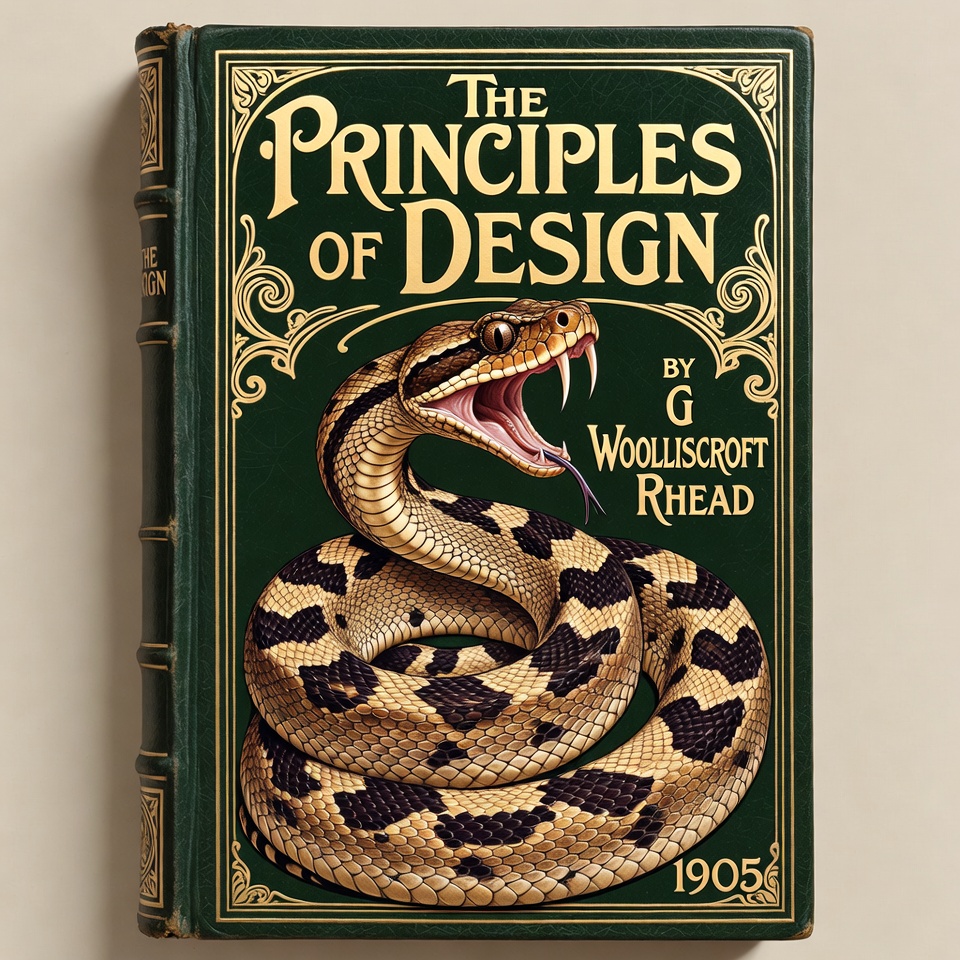 Principles of Design Book Cover with Snake Principles of Design Book Cover with Snake