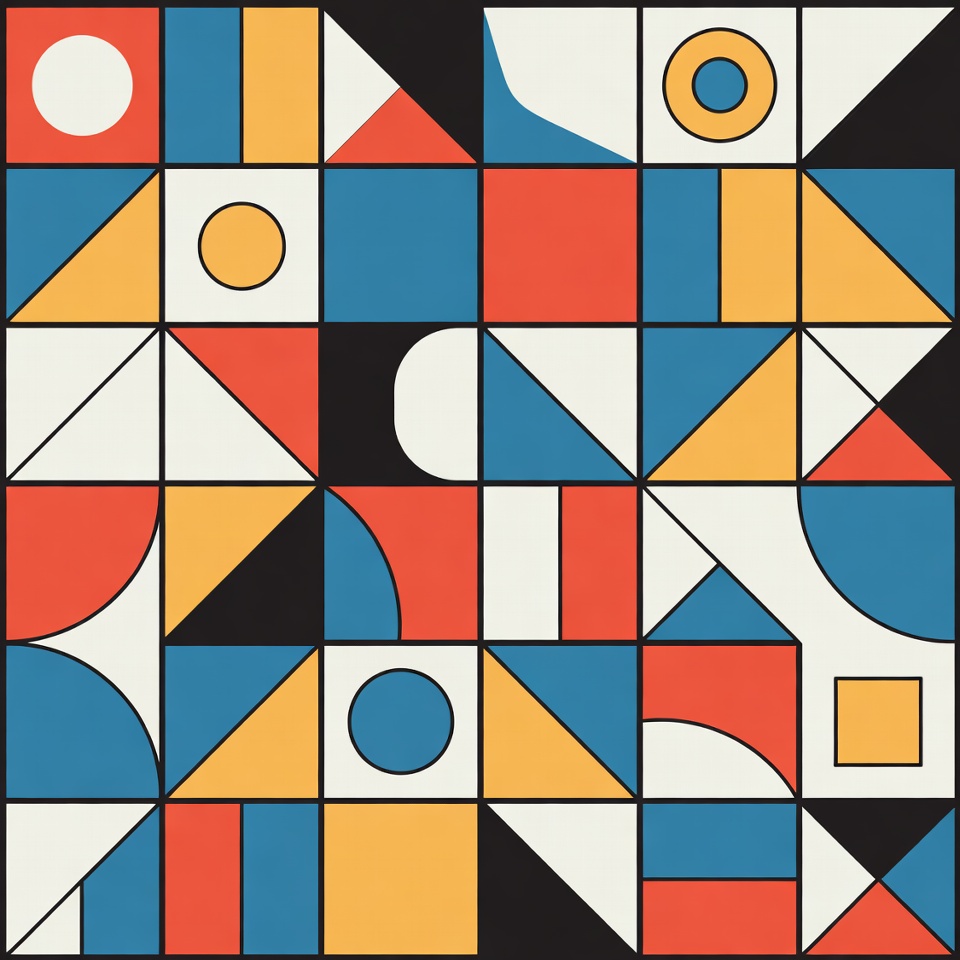 Colorful Geometric Shapes Abstract Pattern Colorful Geometric Shapes Abstract Pattern