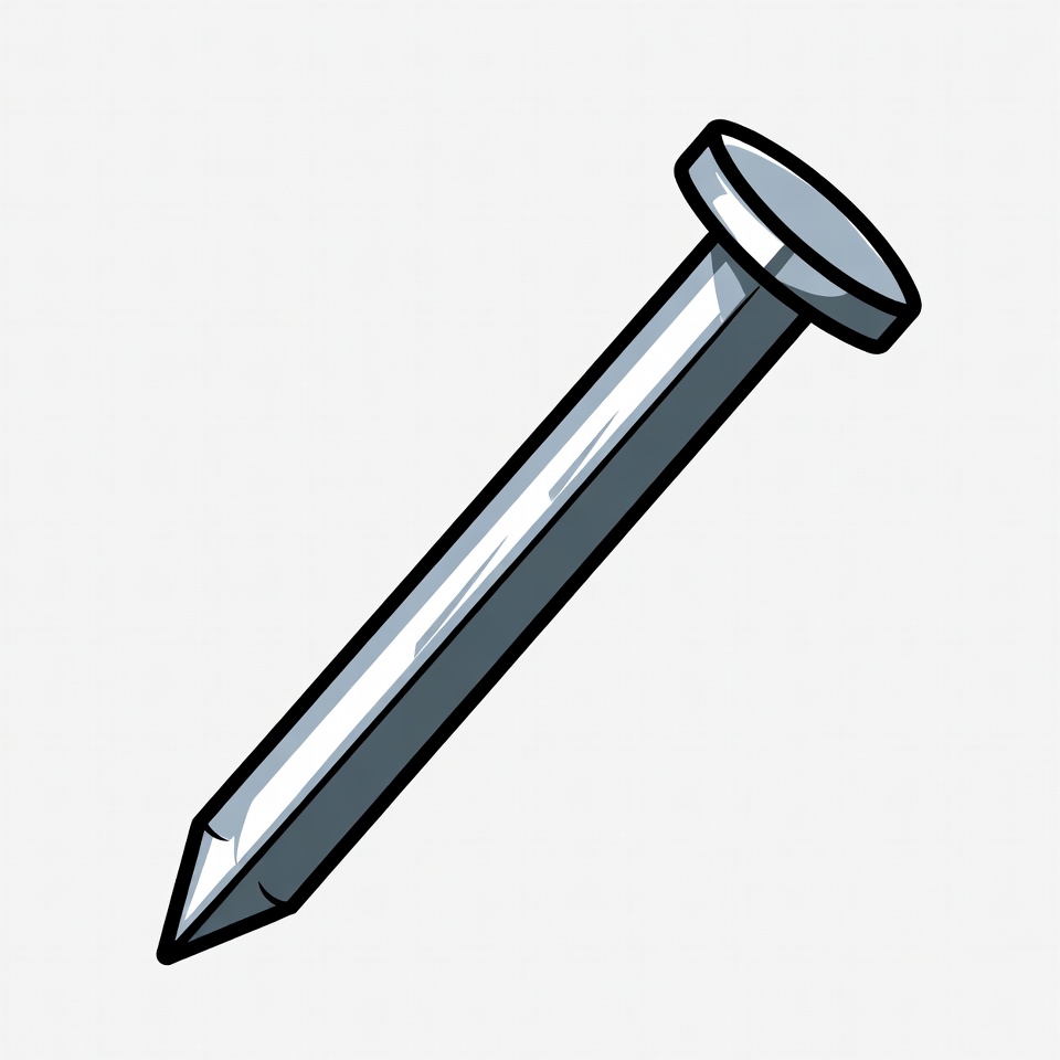 Silver nail clipart Silver nail clipart