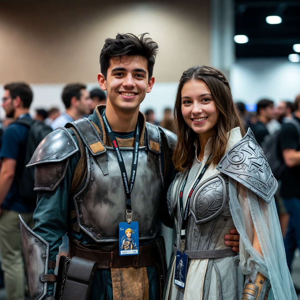 Cosplay Couple in Medieval Armor Cosplay Couple in Medieval Armor