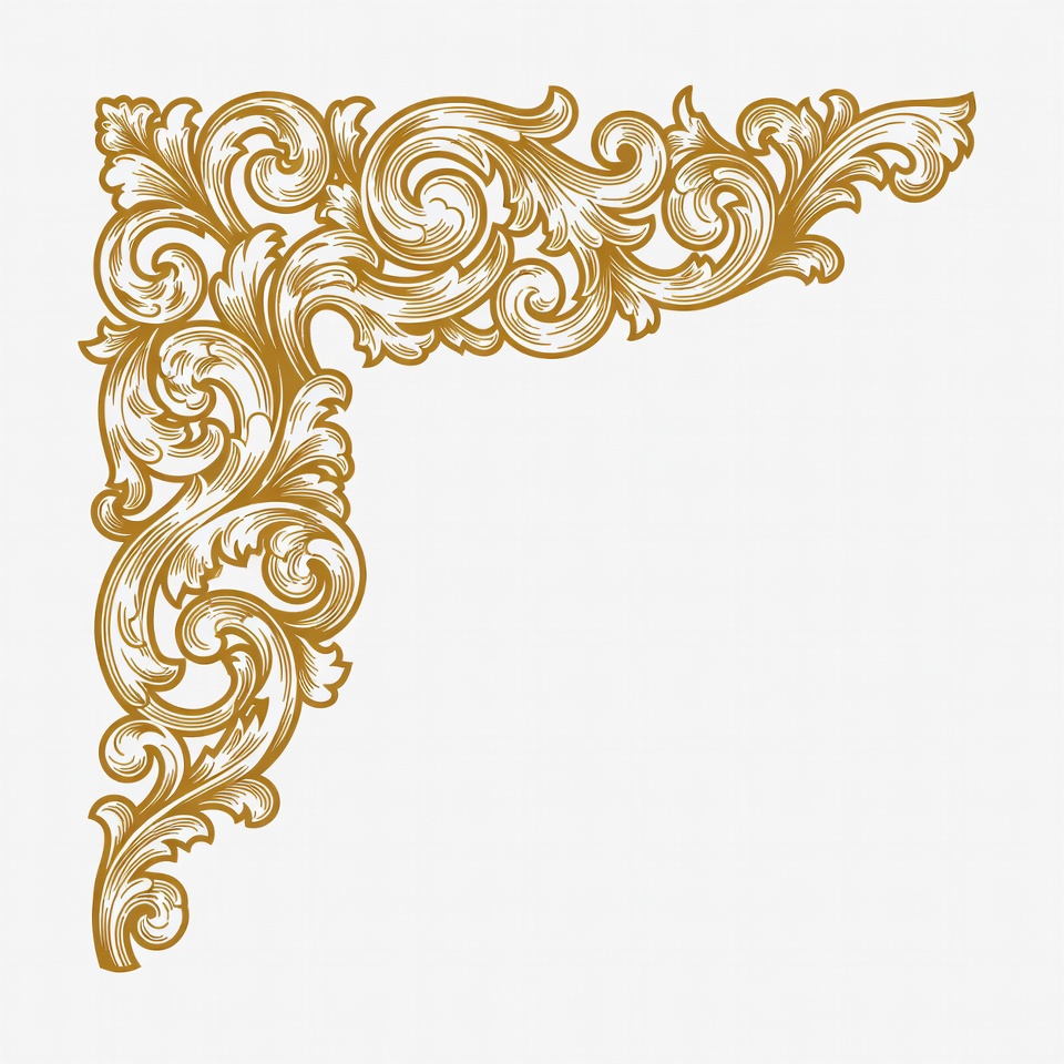 Ornate Golden Corner Border Ornate Golden Corner Border