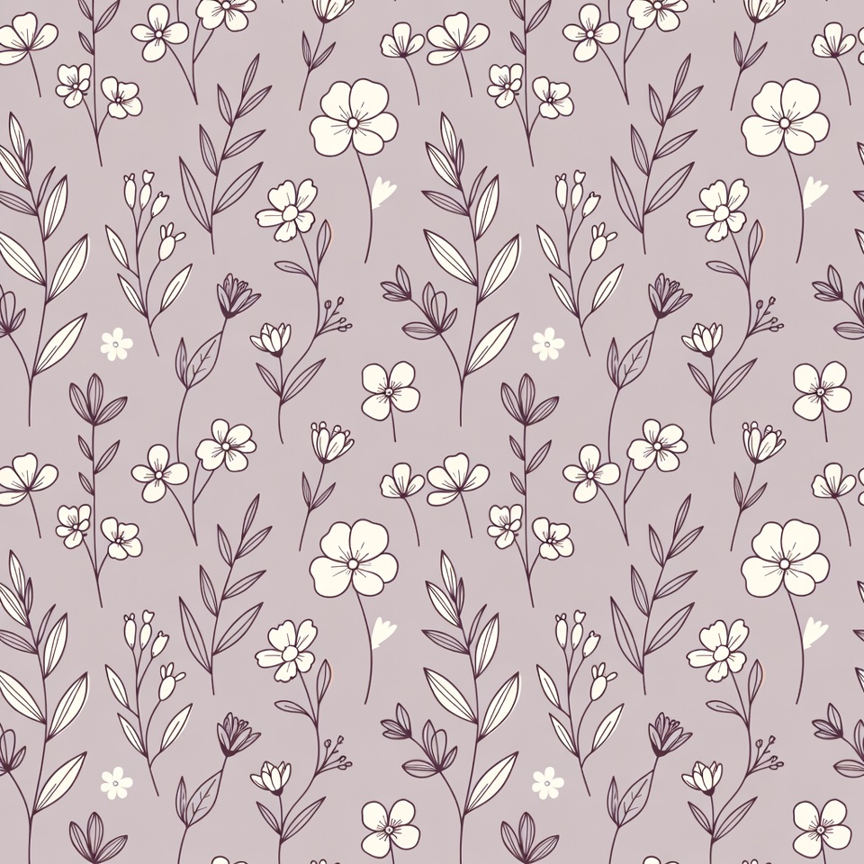 Lilac Floral Seamless Pattern Lilac Floral Seamless Pattern
