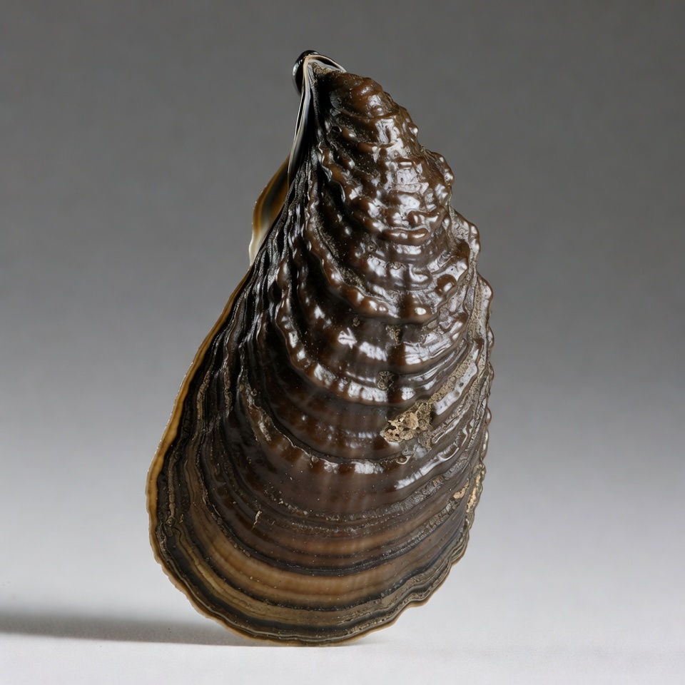 Oyster shell isolated background Oyster shell isolated background