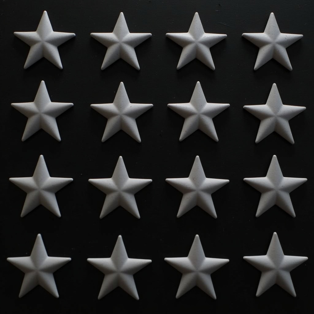 White stars on black background White stars on black background
