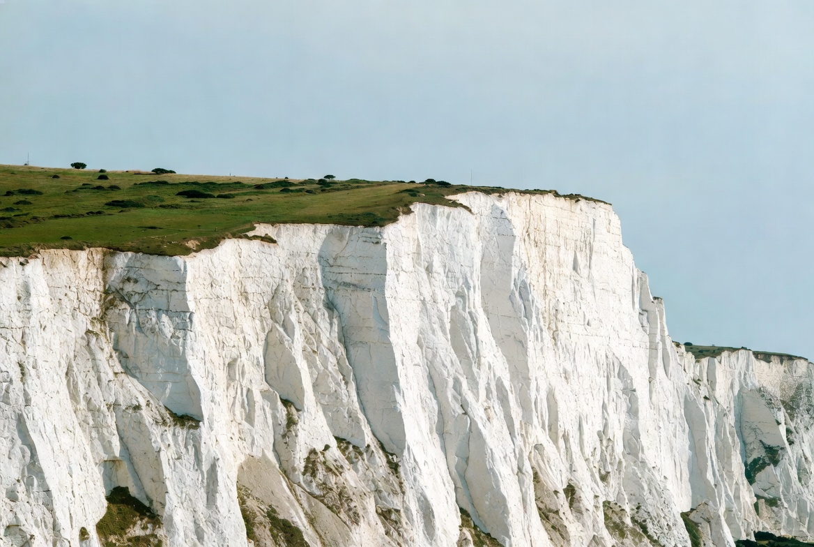 White Cliffs with Green Grass White Cliffs with Green Grass