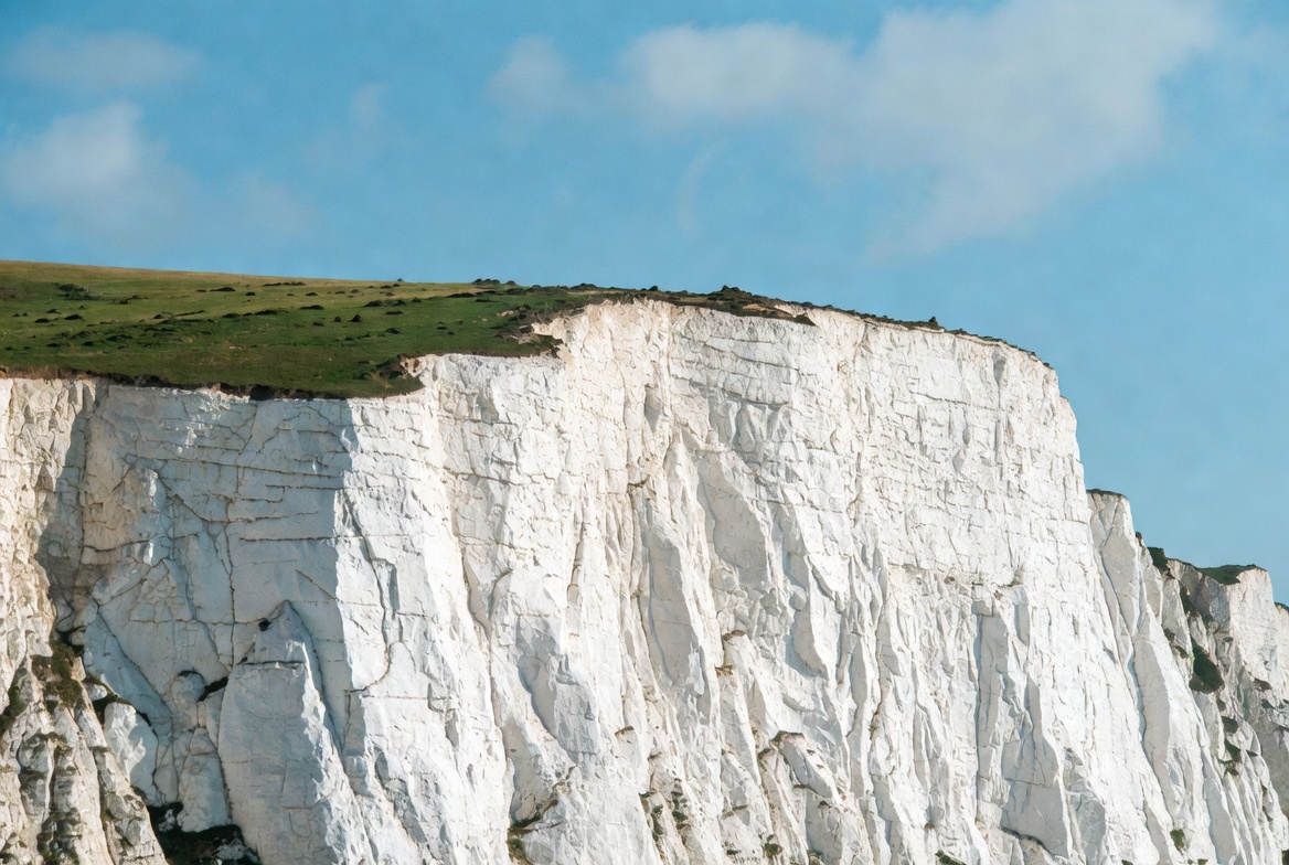 White Cliffs with Green Grass White Cliffs with Green Grass