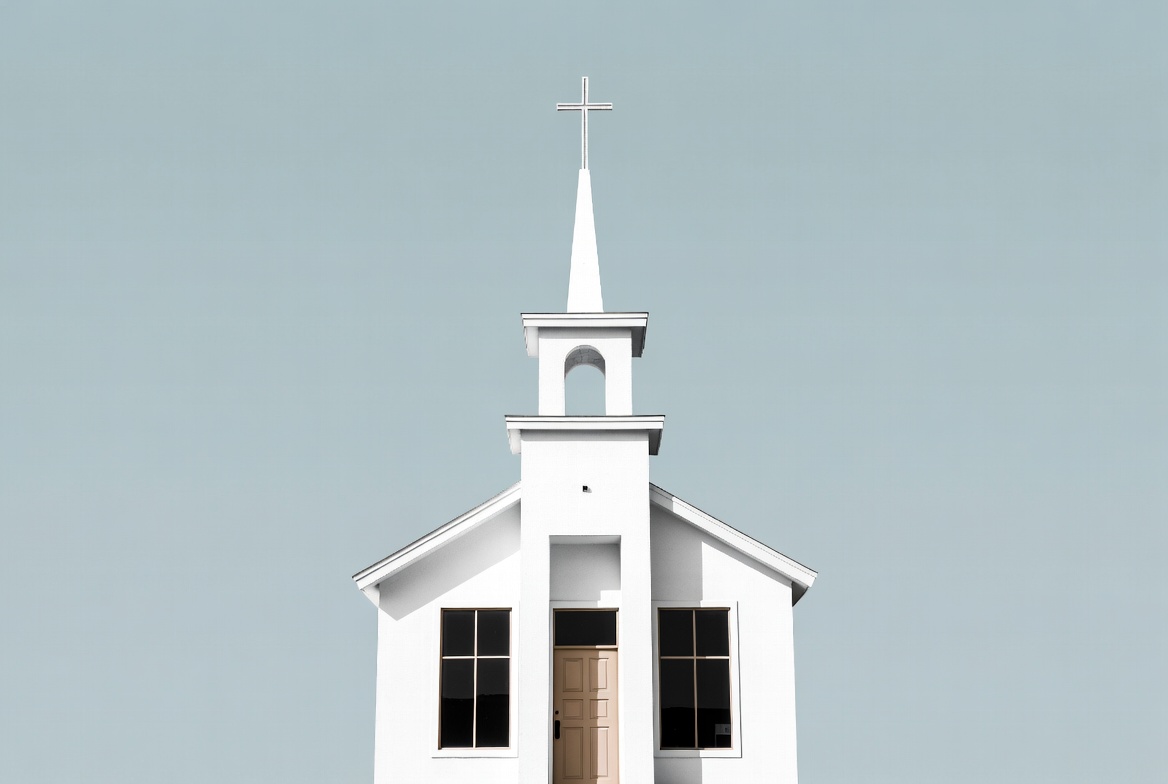 White Church with Steeple White Church with Steeple