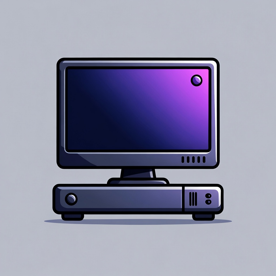 Desktop Computer Illustration Desktop Computer Illustration
