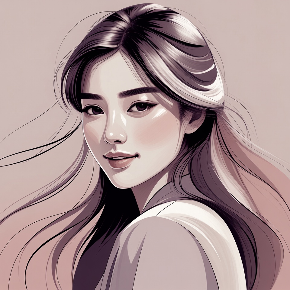 Beautiful Asian woman portrait Beautiful Asian woman portrait