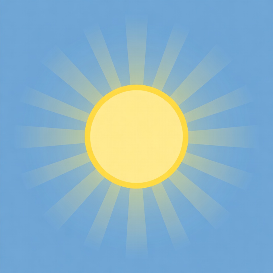 Bright sun on blue sky Bright sun on blue sky