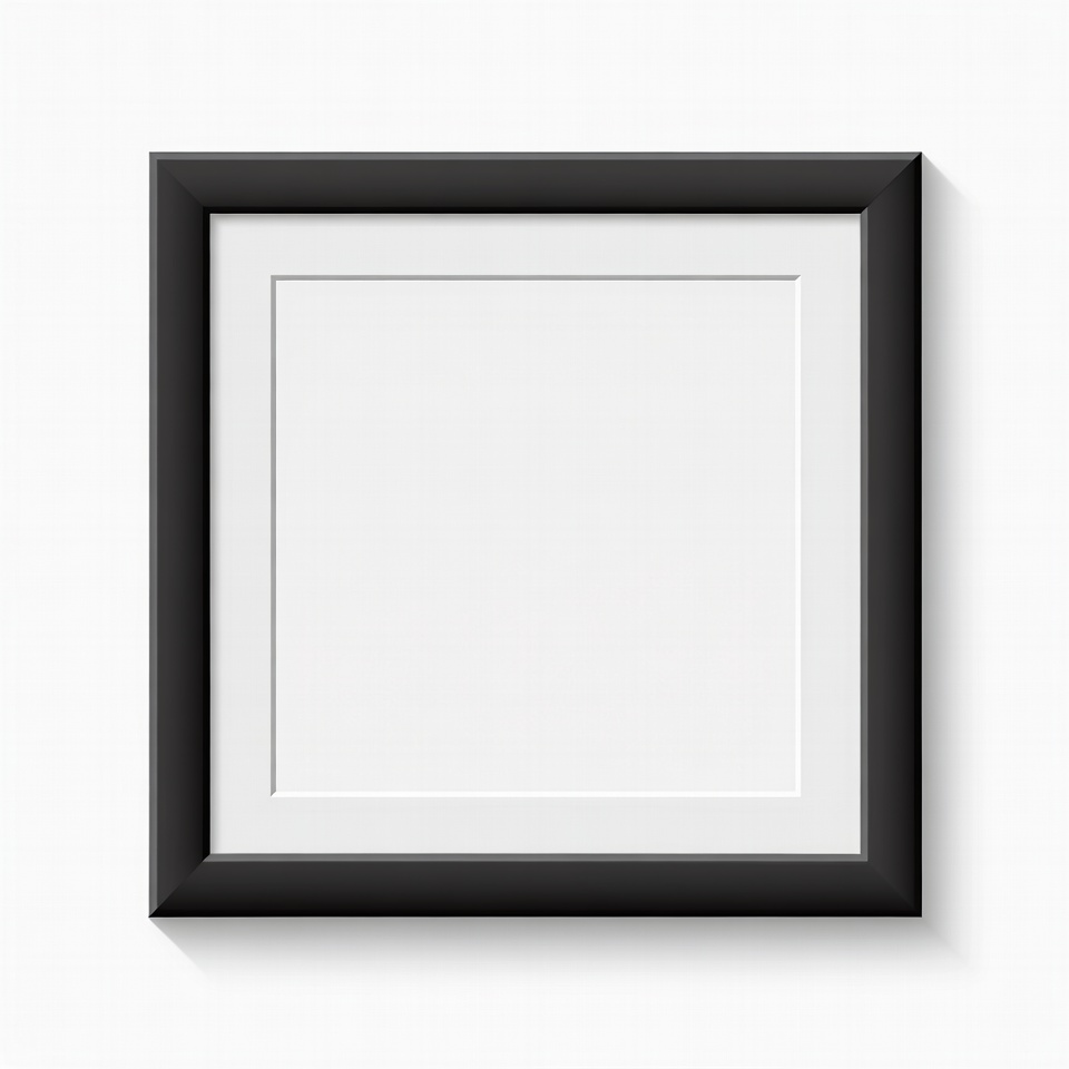 Empty Black Picture Frame Empty Black Picture Frame