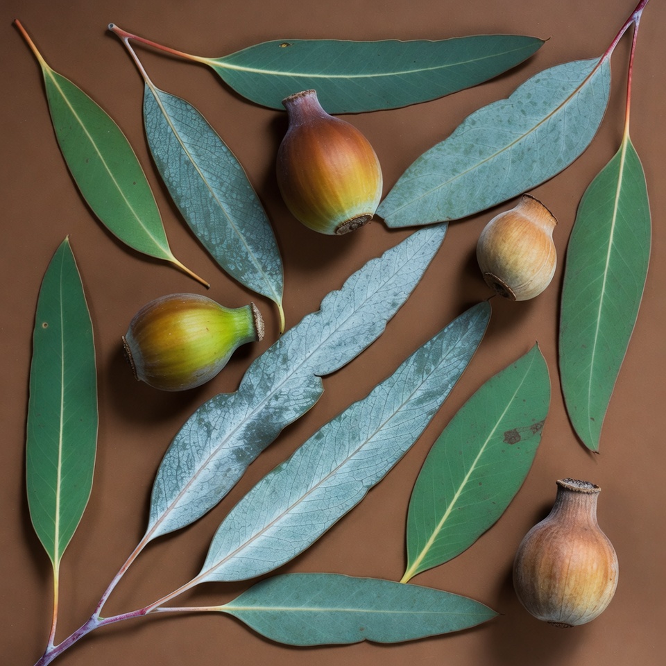Eucalyptus Leaves and Buds Eucalyptus Leaves and Buds