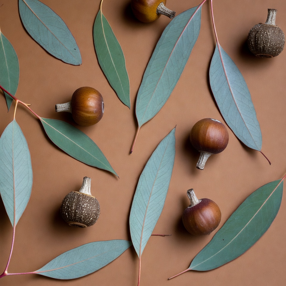 Eucalyptus Leaves and Seed Pods Eucalyptus Leaves and Seed Pods