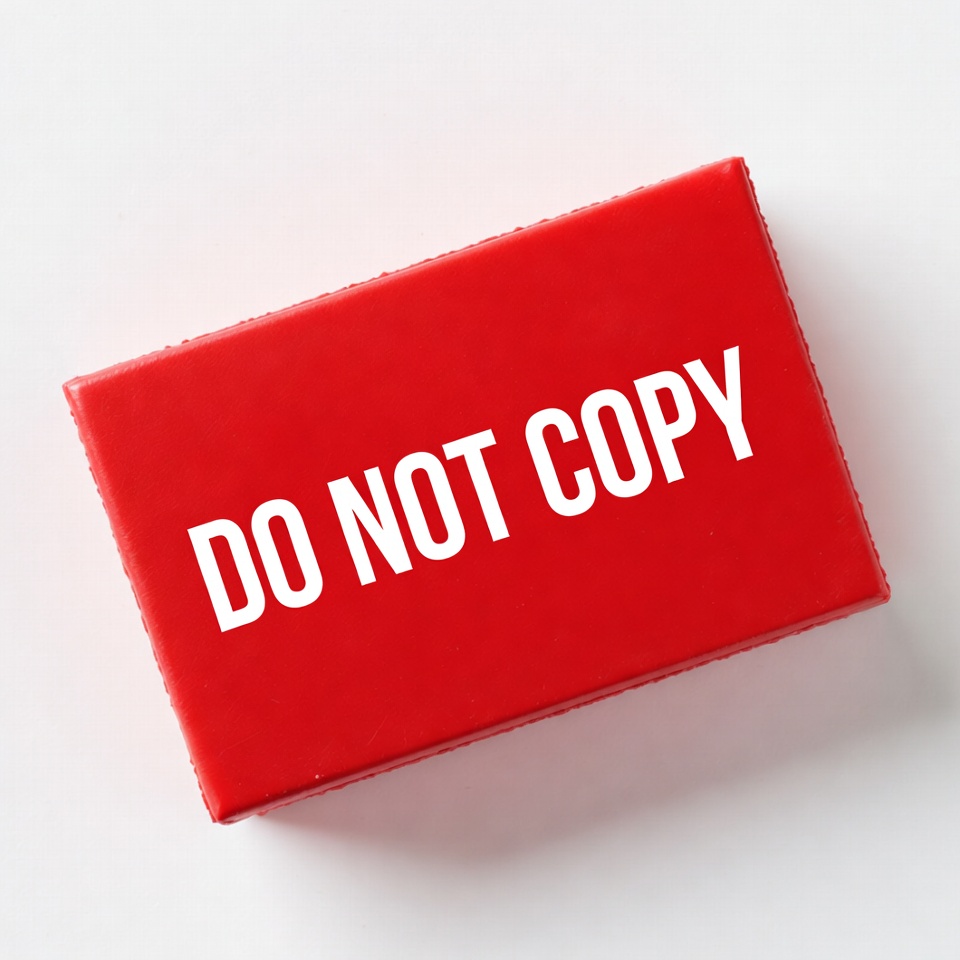 Do Not Copy red sign Do Not Copy red sign
